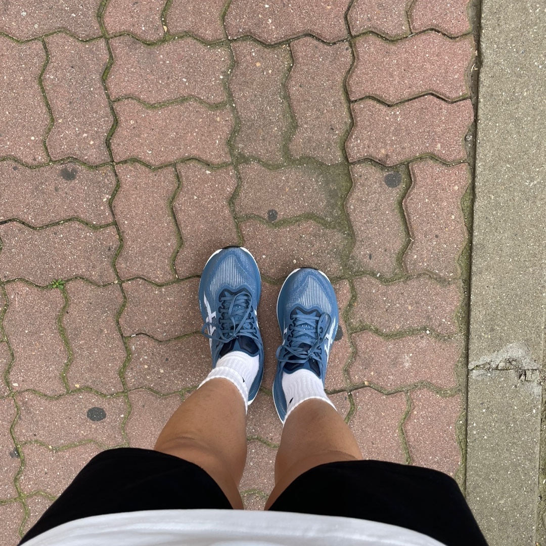 Asics Superblast 2 Winter Sea White 착용 스타일