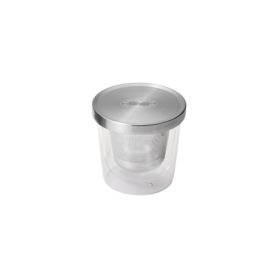 - Aviemuah Essentials Glass Tea Cup Silver