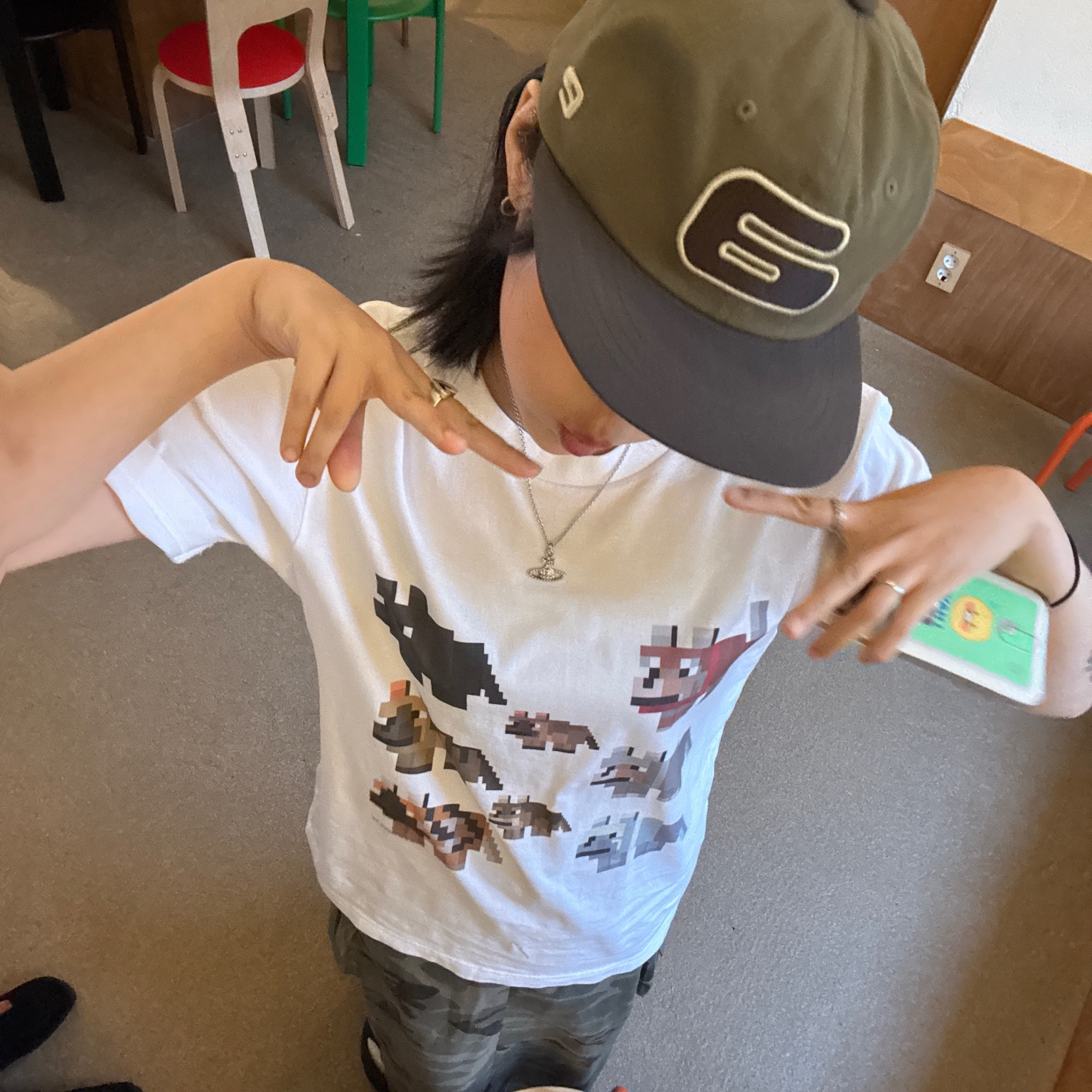 (W) Keen Shanti Black Dawn Blue, Aeae Alphabet Logo Cotton Cap Charcoal Khaki 착용 스타일 - 3