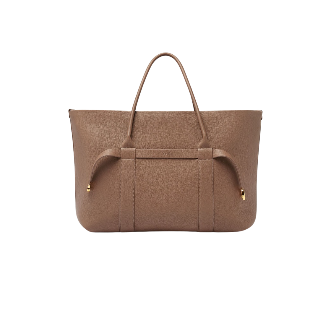 FAO7463-D0Q9 Loro Piana Ghiera Large Shopper Bag Fossil Sun Gold