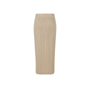 (W) Pleats Please Issey Miyake Thicker Bottoms 1 Skirt Greige