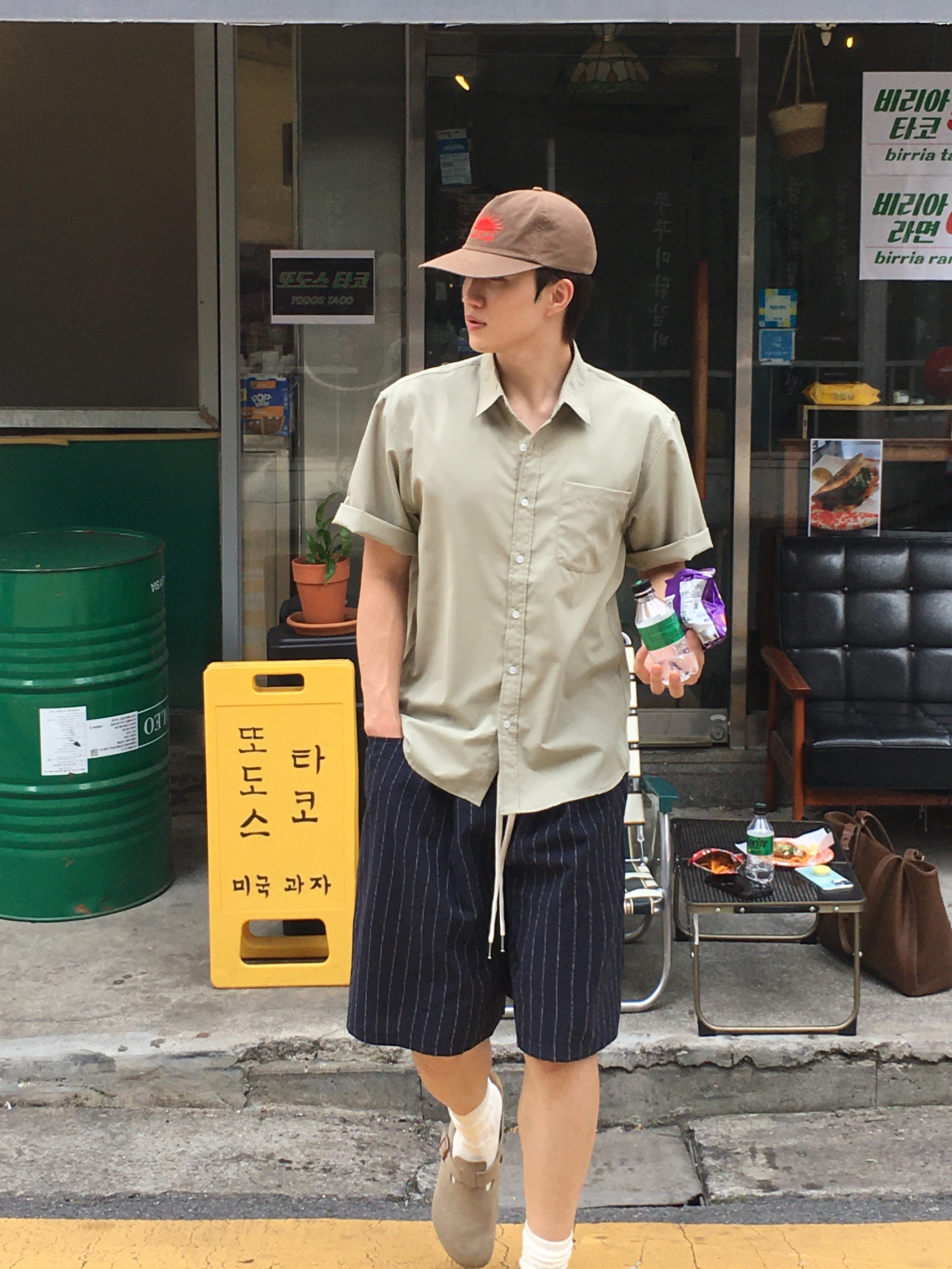 TOWTOW.ARCHIVE Sun Bracelet, Birkenstock Boston Suede Leather Taupe - Regular 착용 스타일 - 5