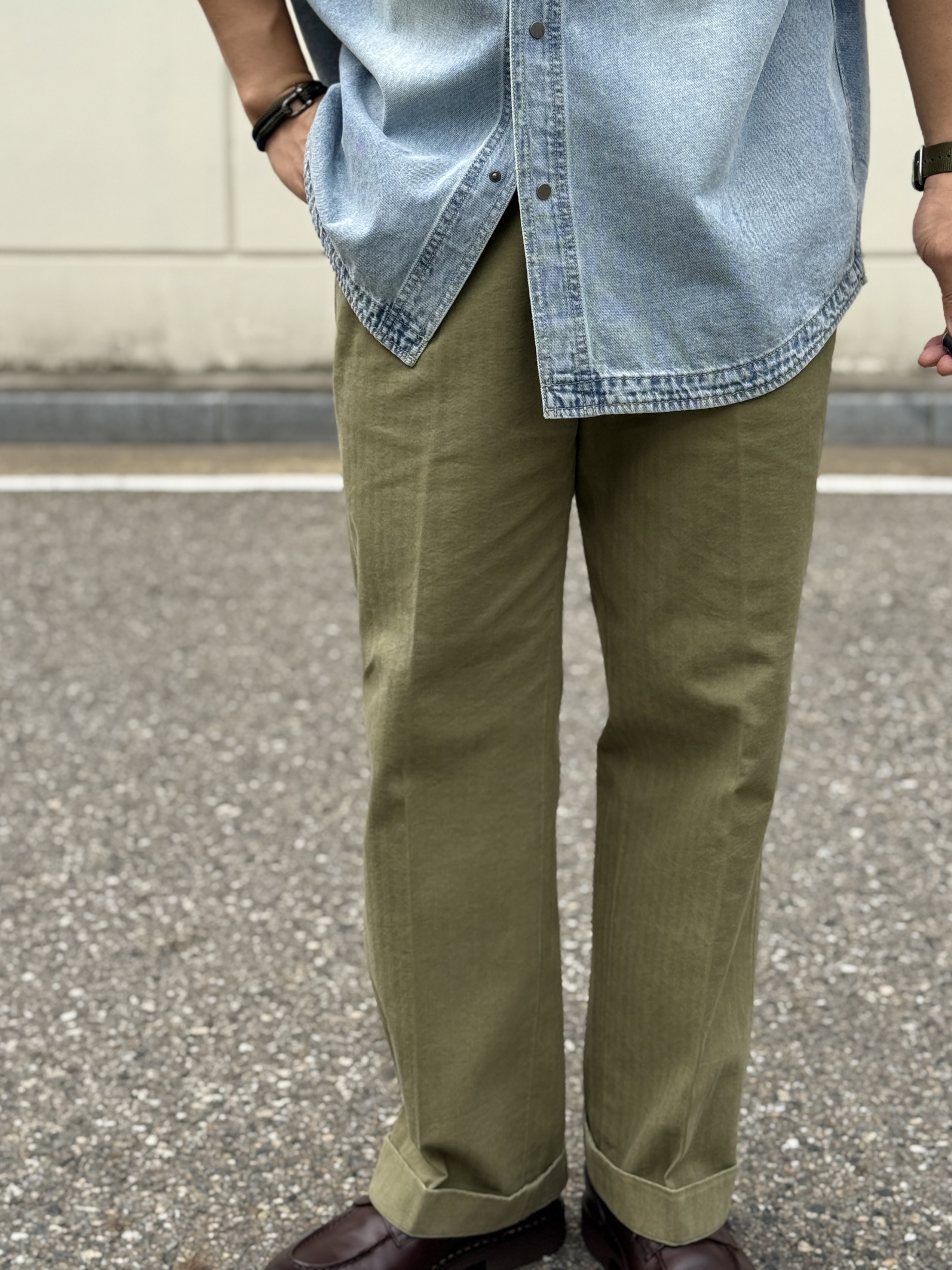 Paraboot Chambord Tex Lisse Cafe 착용 스타일 - 7