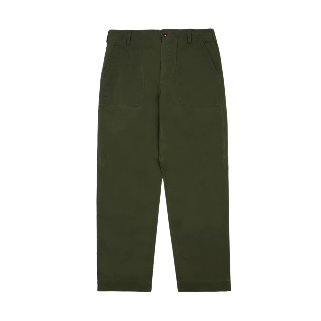DR2A6H-25251-01-400 Drake’s x New Balance Waxed Herringbone Cotton Games Trousers Dark Green