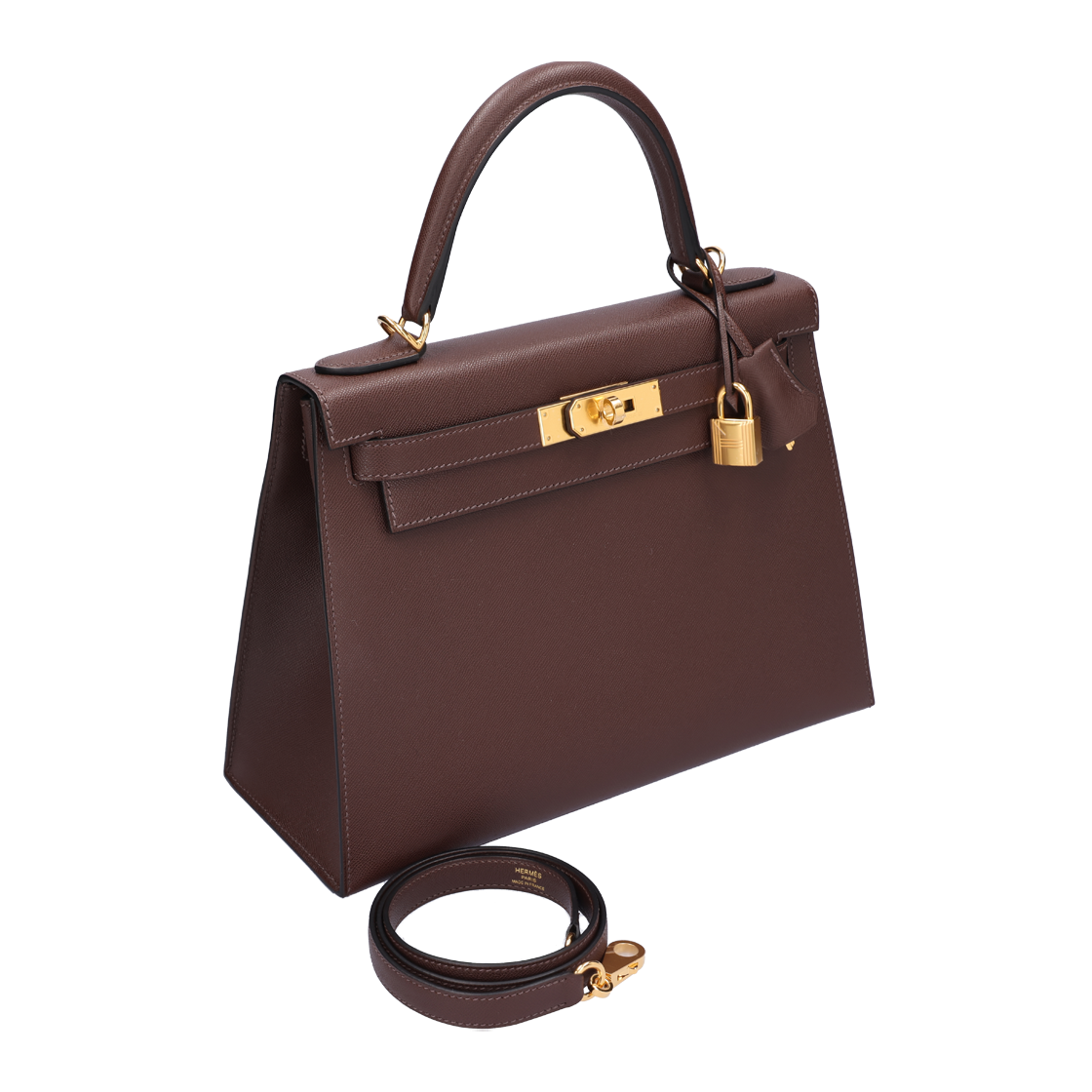[A등급] 에르메스 H080137CC44 켈리 28 백 마담 모카 금장 W각인([A등급] Hermes Vintage Kelly 28 Bag Madame Mocha & Gold Hardware W Stamp) - 5