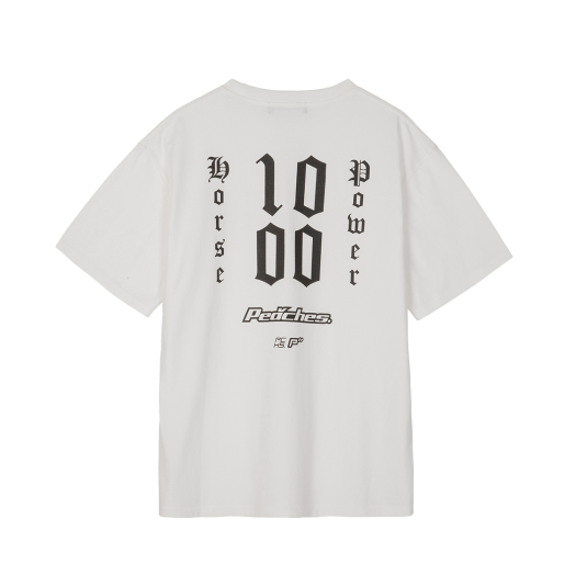 PCS25GXSS005 Peaches. 1000 Horse Power S/S Tee Black