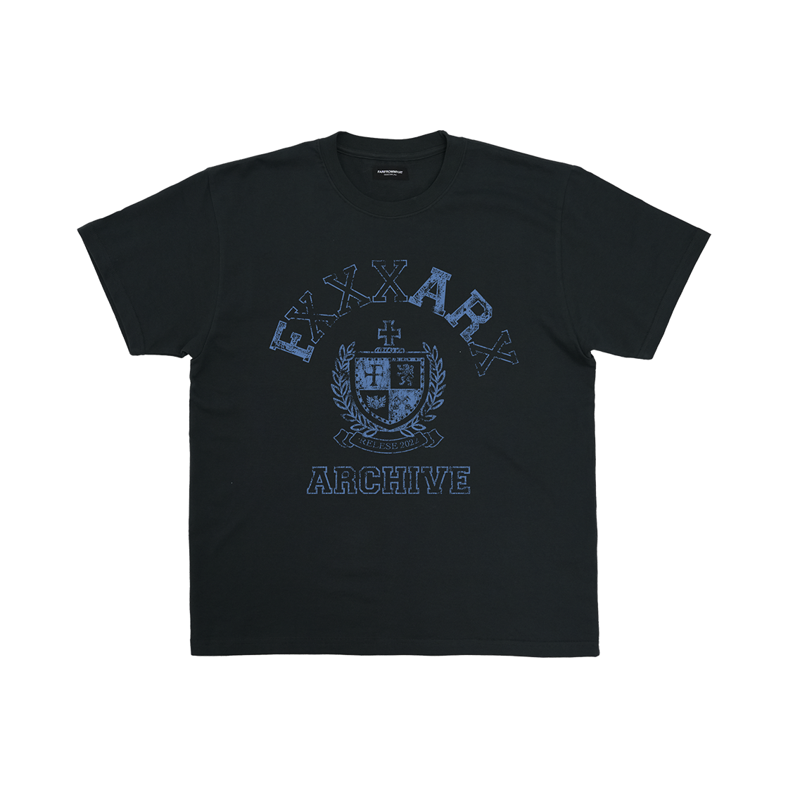 25032-1111-011-BK Farfromwhat Far Fxxxarx Tshirts Black - 대표 이미지 #1
