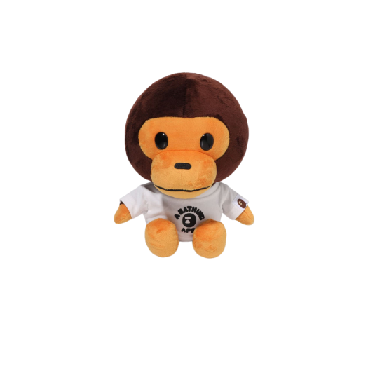 - BAPE Baby Milo College T-Shirt Plush Doll Brown