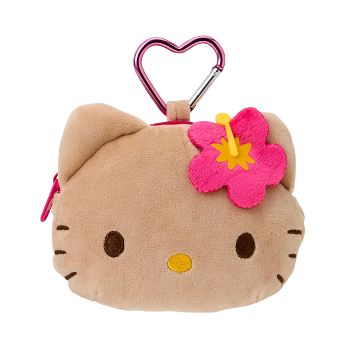 350443 Sanrio Hello Kitty Mascot Holder with Carabiner Tan