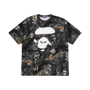 BAPE Tree Edge Camo Ape Face Relaxed Fit T-Shirt Brown