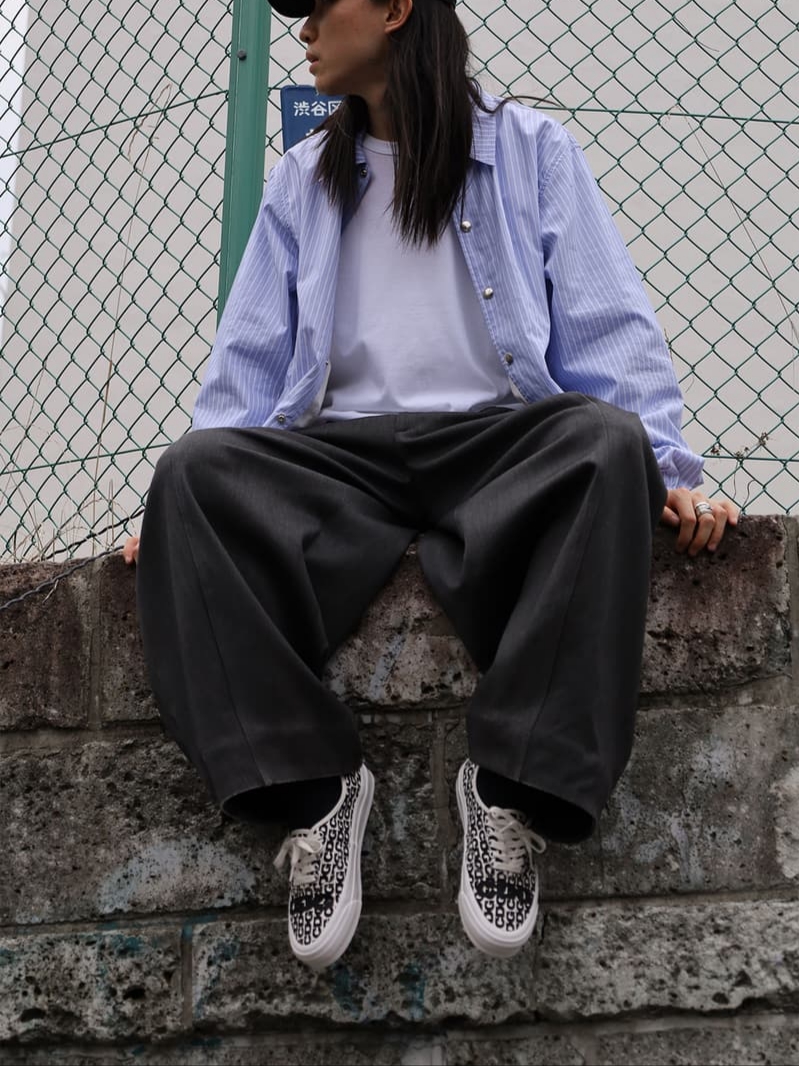 Vans x CDG OTW Authentic White Black, Vans Vault x CDG OG Authentic LX White Black 착용 스타일