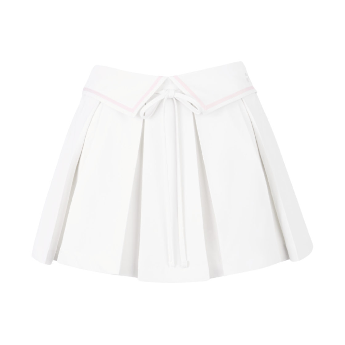 (W) 아이당 클럽 세일러 스커트 화이트((W) Idang Club Sailor Skirt White)