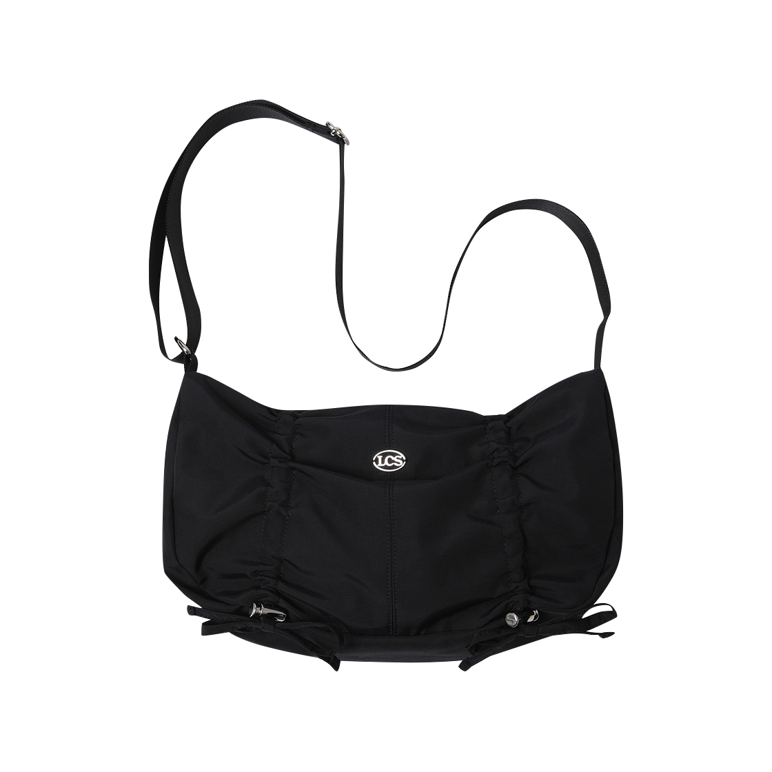 QQ122WBG11_BLK0 le coq sportif Women's Shirring Hobo Bag S Black
