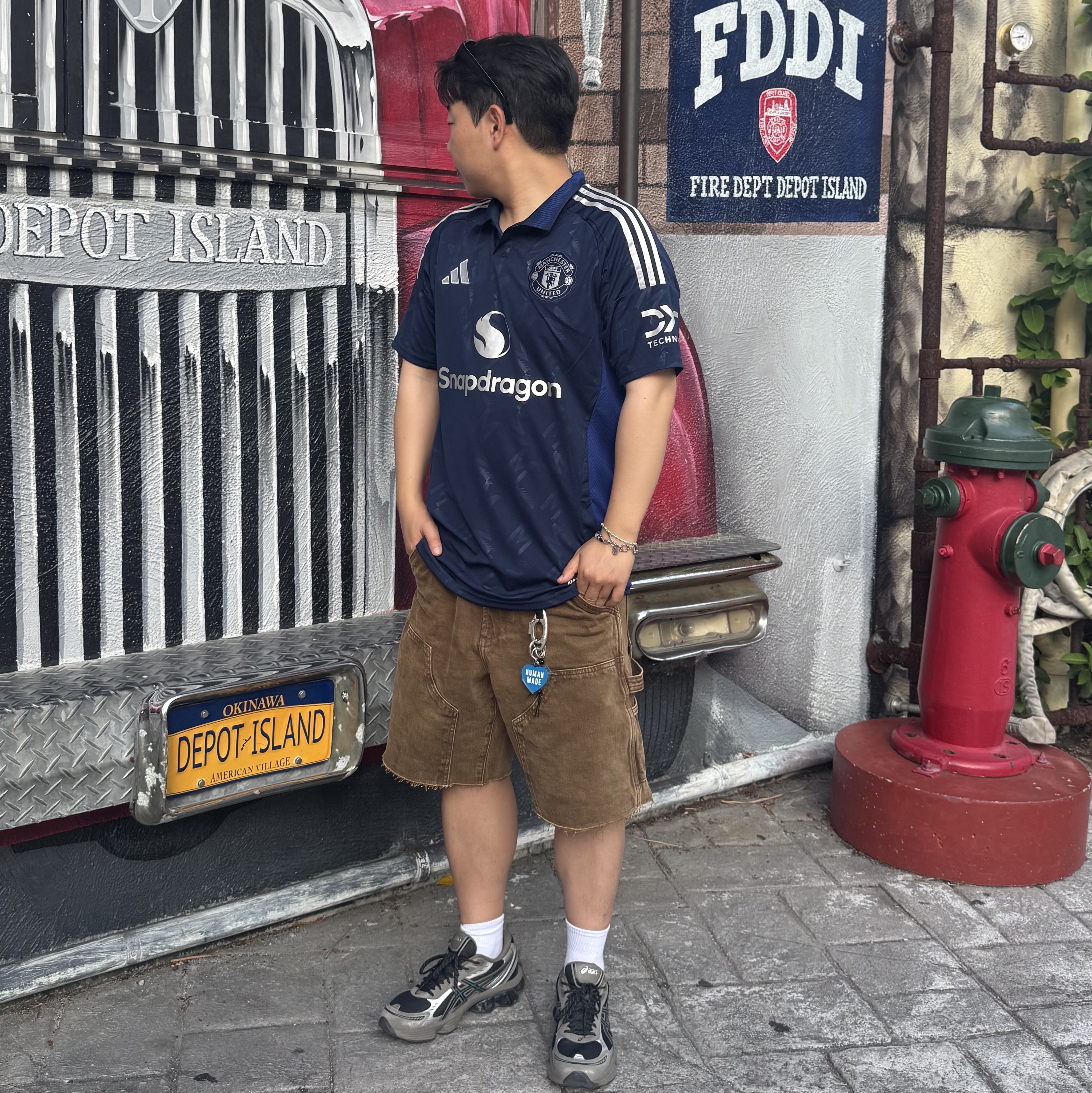 Adidas Manchester United 2024/25 Away Jersey Night Indigo - KR Sizing (Non Marking Ver.), Millo Archive Object Unit Carabiner Silver 착용 스타일 - 2