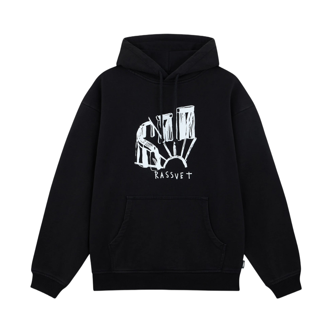 라스벳 락 솔리드 후드 블랙(Rassvet Rock Solid Hoodie Black)