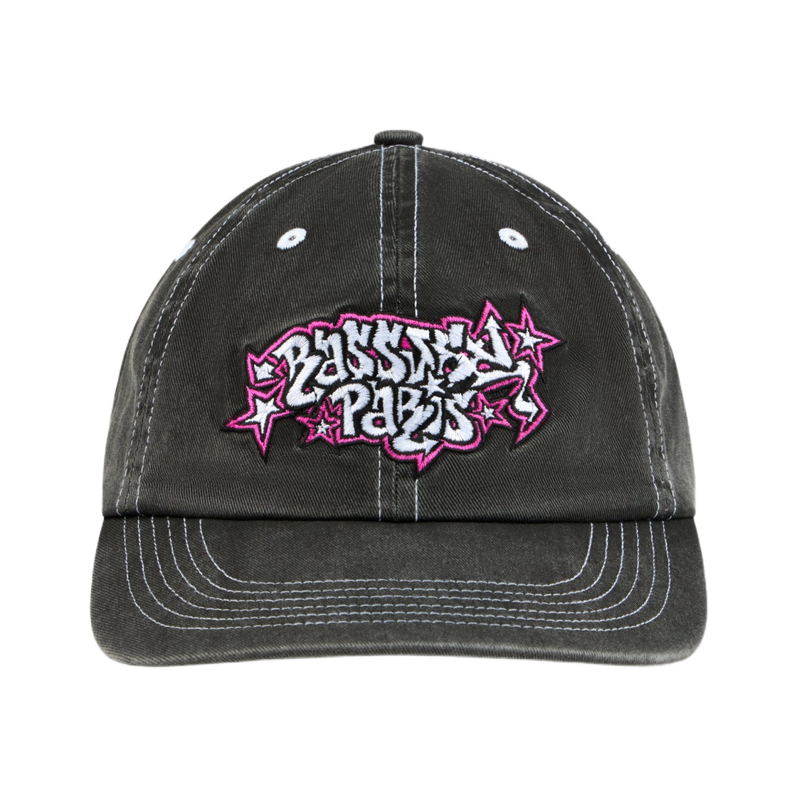 라스벳 스크리블 6 패널 스트랩백 워시드 블랙(Rassvet Scribble 6 Panel Strapback Washed Black)
