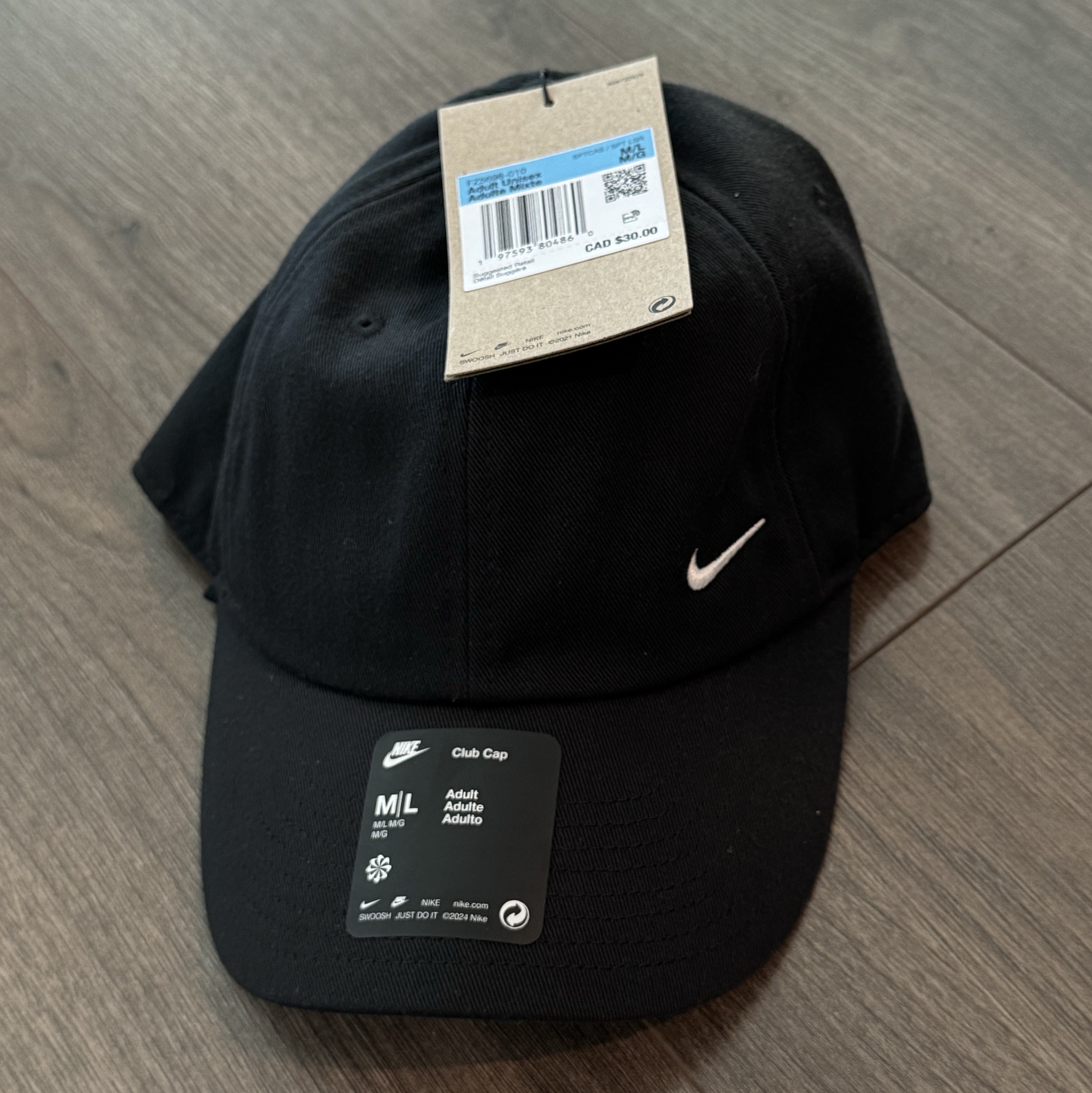 Nike Club Unstructured Cap Black 착용 스타일