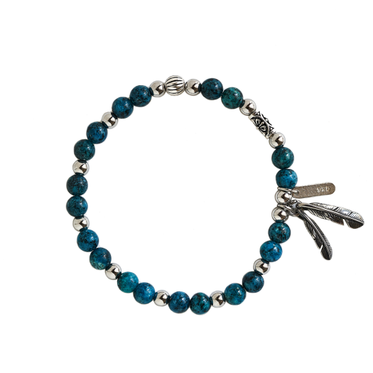 DJ25B03 December Ten Apatite Beads Bracelet