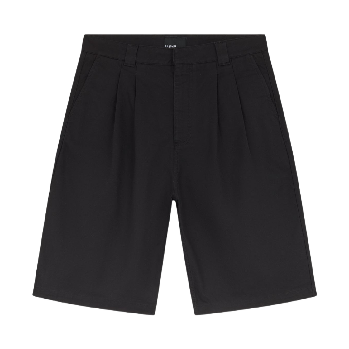라스벳 플리티드 롱 쇼츠 블랙(Rassvet Pleated Long Short Black)