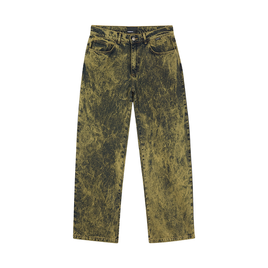 라스벳 배기 진 데님 팬츠 애시드 그린(Rassvet Baggy Jean Denim Pant Acid Green)