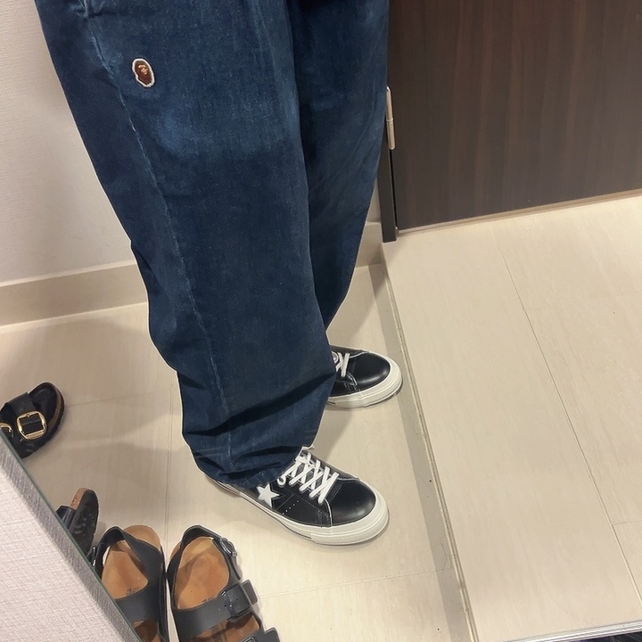 Converse One Star Ox Black 착용 스타일 - 1