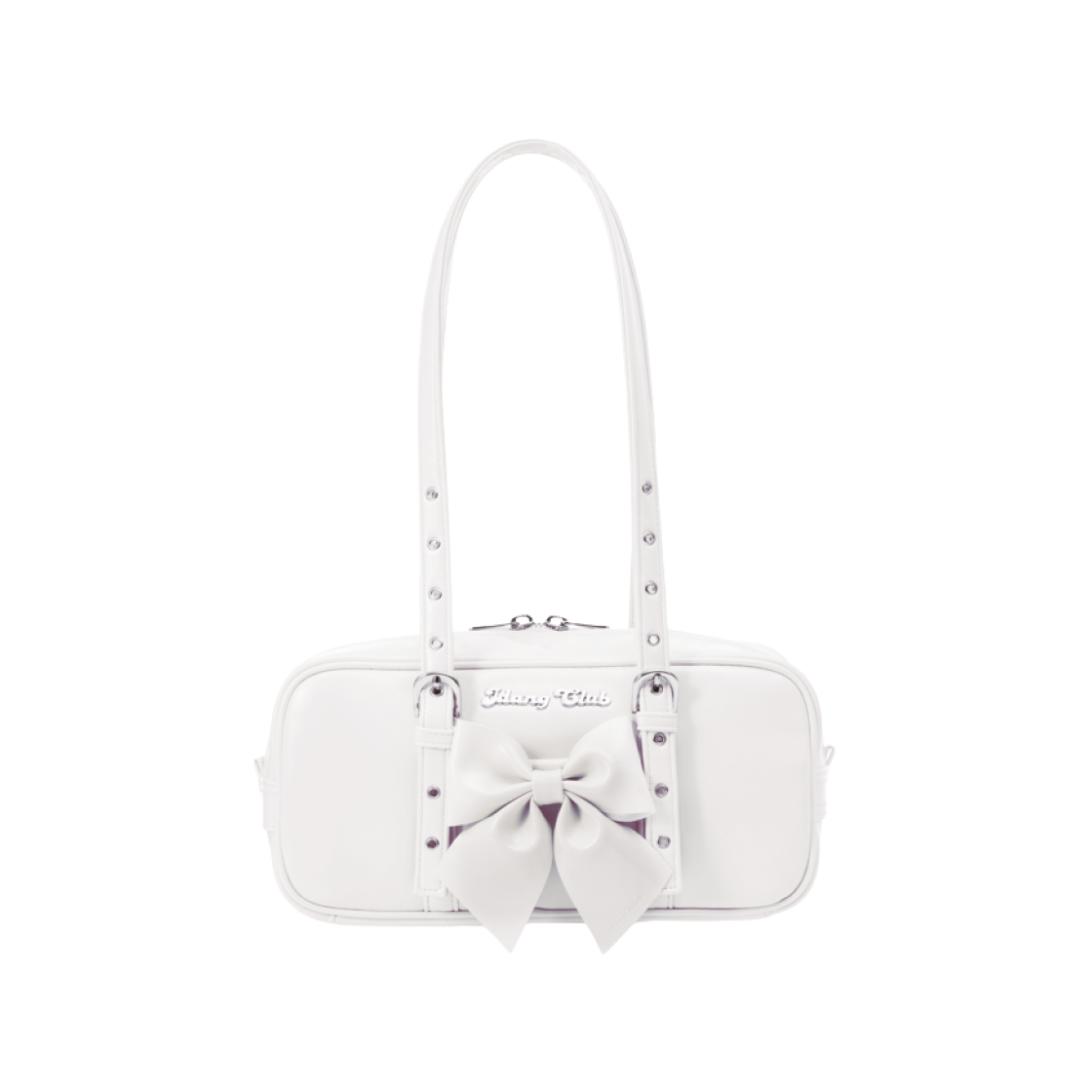 아이당 클럽 리본 스쿨 미니백 화이트(Idang Club Ribbon School Mini Bag White)