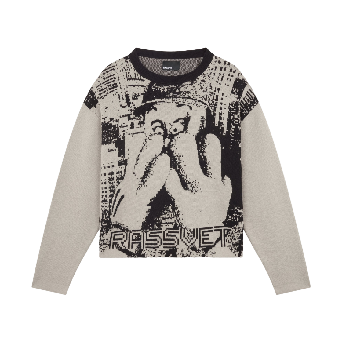 라스벳 캡택 니트 스웨터 그레이(Rassvet Captek Knit Sweater Grey)