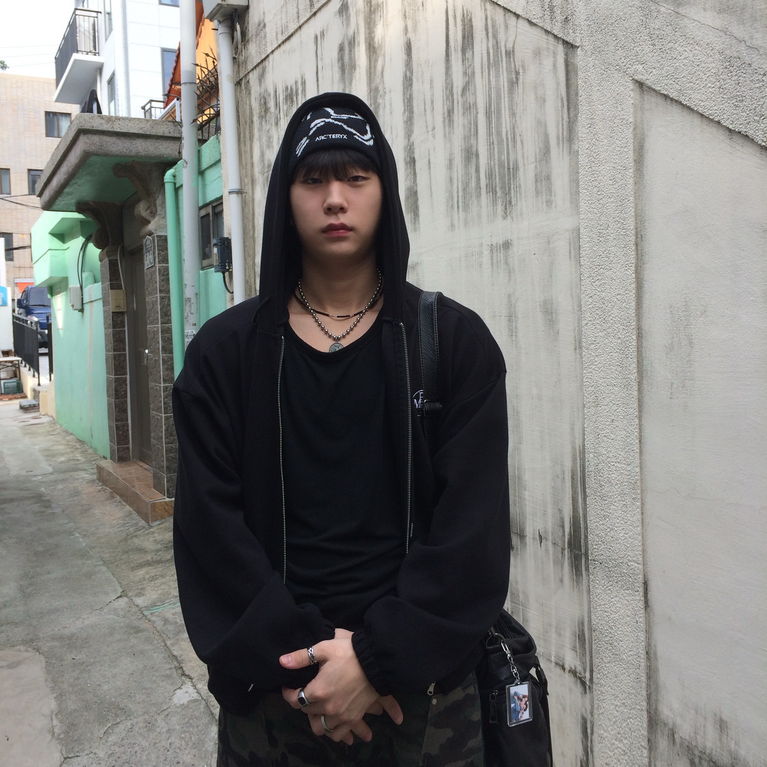 Arc'teryx Bird Head Toque Orca 착용 스타일 - 4
