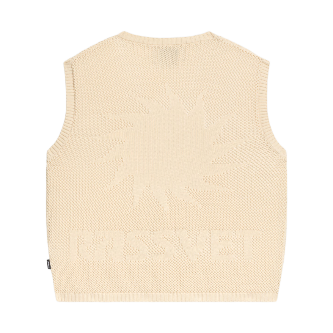 라스벳 루즈 니트 웨이브 베스트 베이지(Rassvet Loose Knit Wave Vest Beige) - 2
