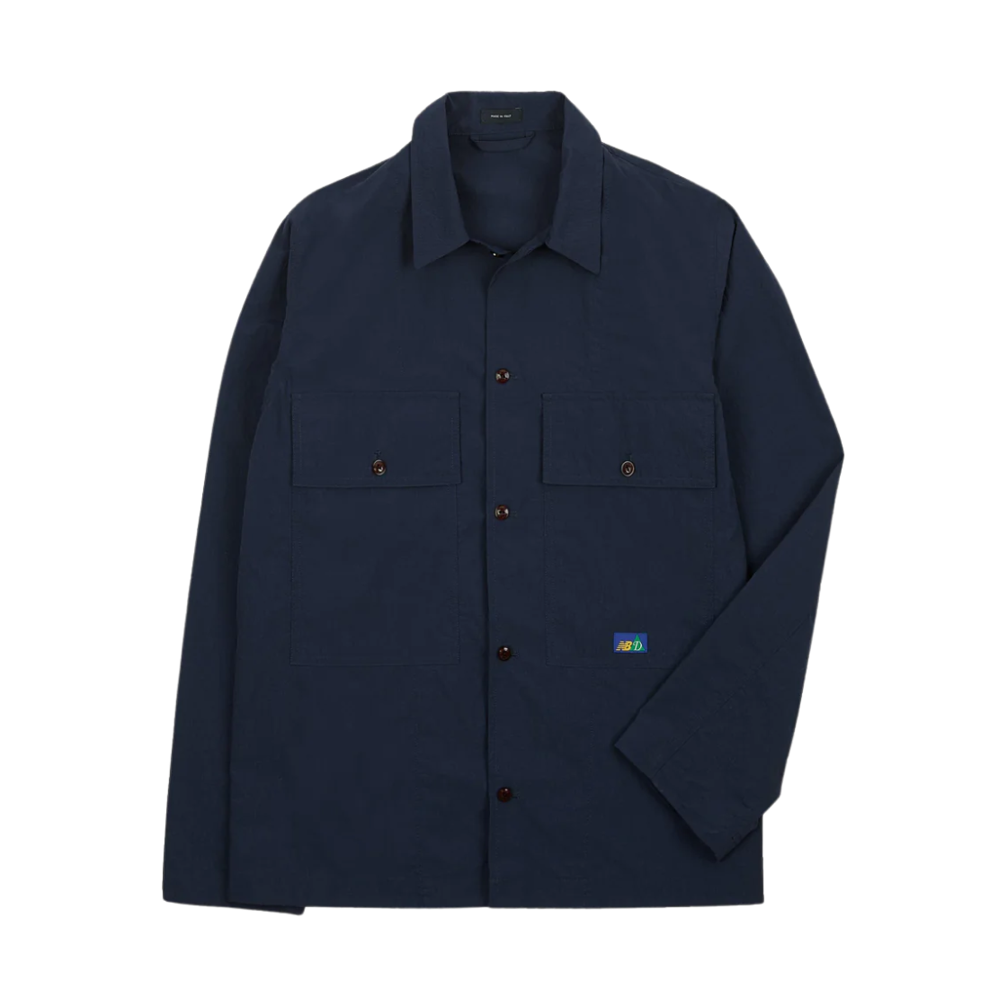 DR2A2A-25253-01-250 Drake’s x New Balance Nylon Packable Shirt Navy