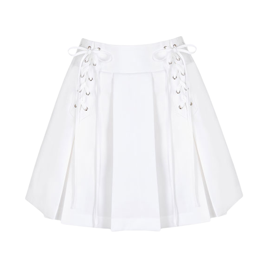 (W) 아이당 클럽 아일렛 스커트 화이트((W) Idang Club Eyelet Skirt White)