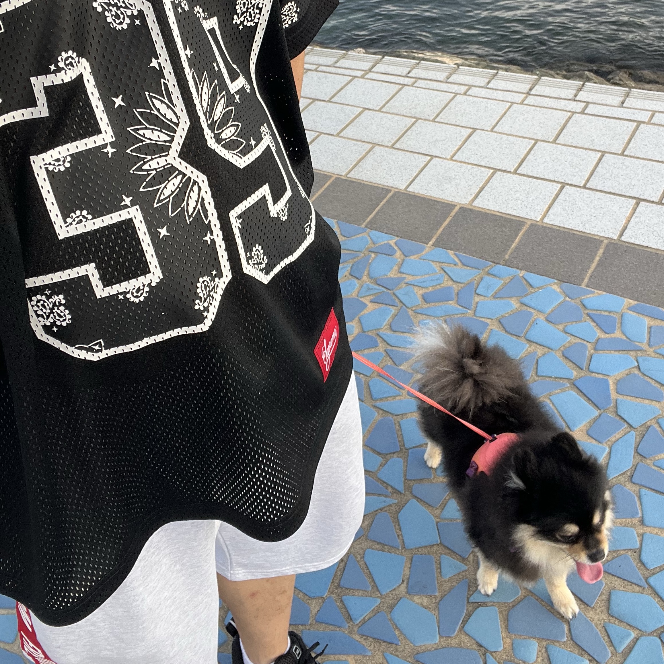 Supreme Bandana Football Jersey Black - 25SS 착용 스타일