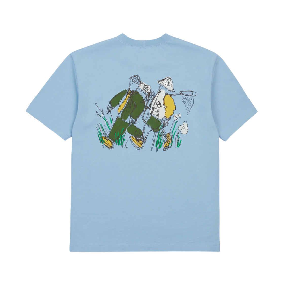 드레익스 x 뉴발란스 블루 그래픽 티셔츠 블루(Drake’s x New Balance Blue Graphic T-Shirt Blue)