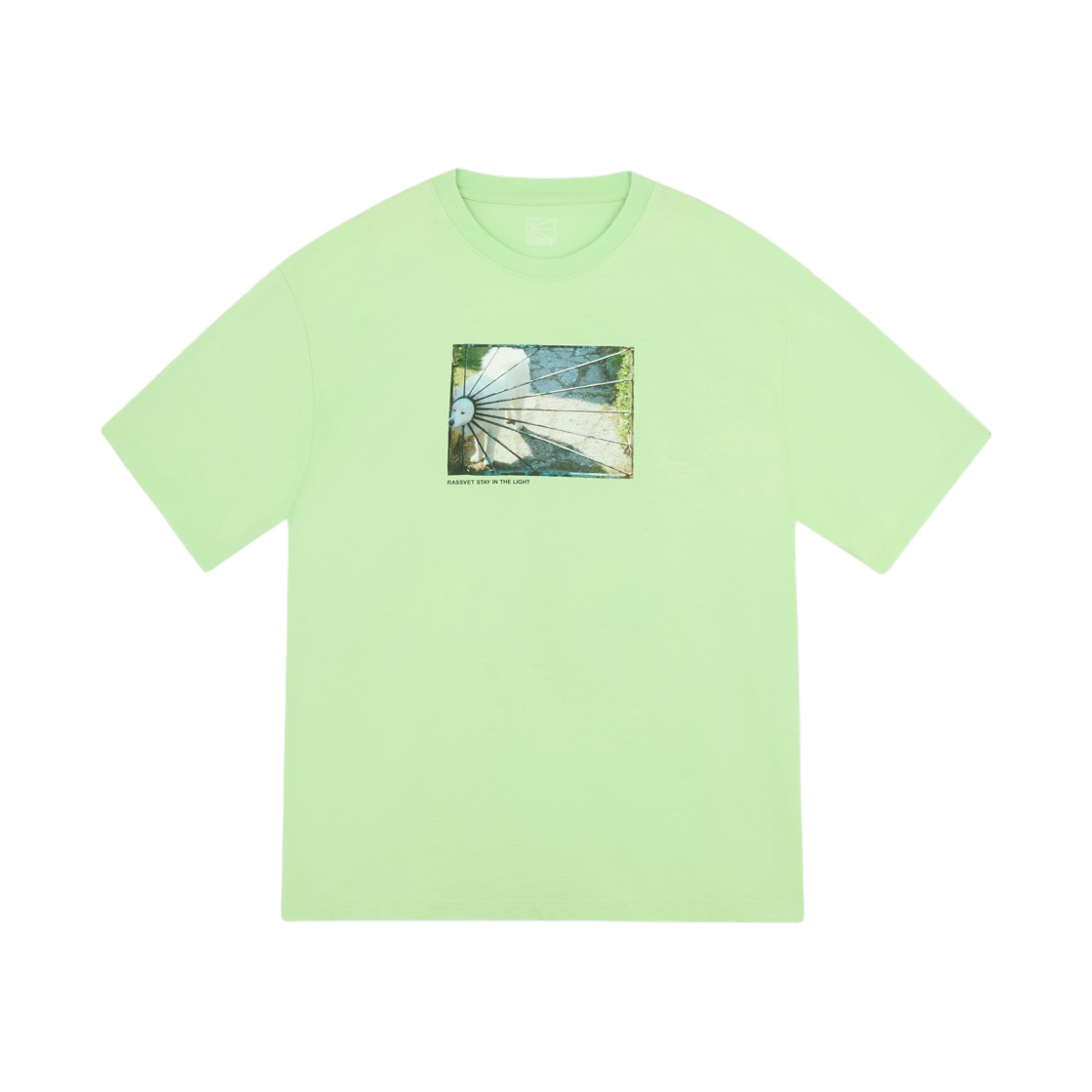 라스벳 독 로고 티셔츠 라임 그린(Rassvet Dog Logo T-Shirt Lime Green)