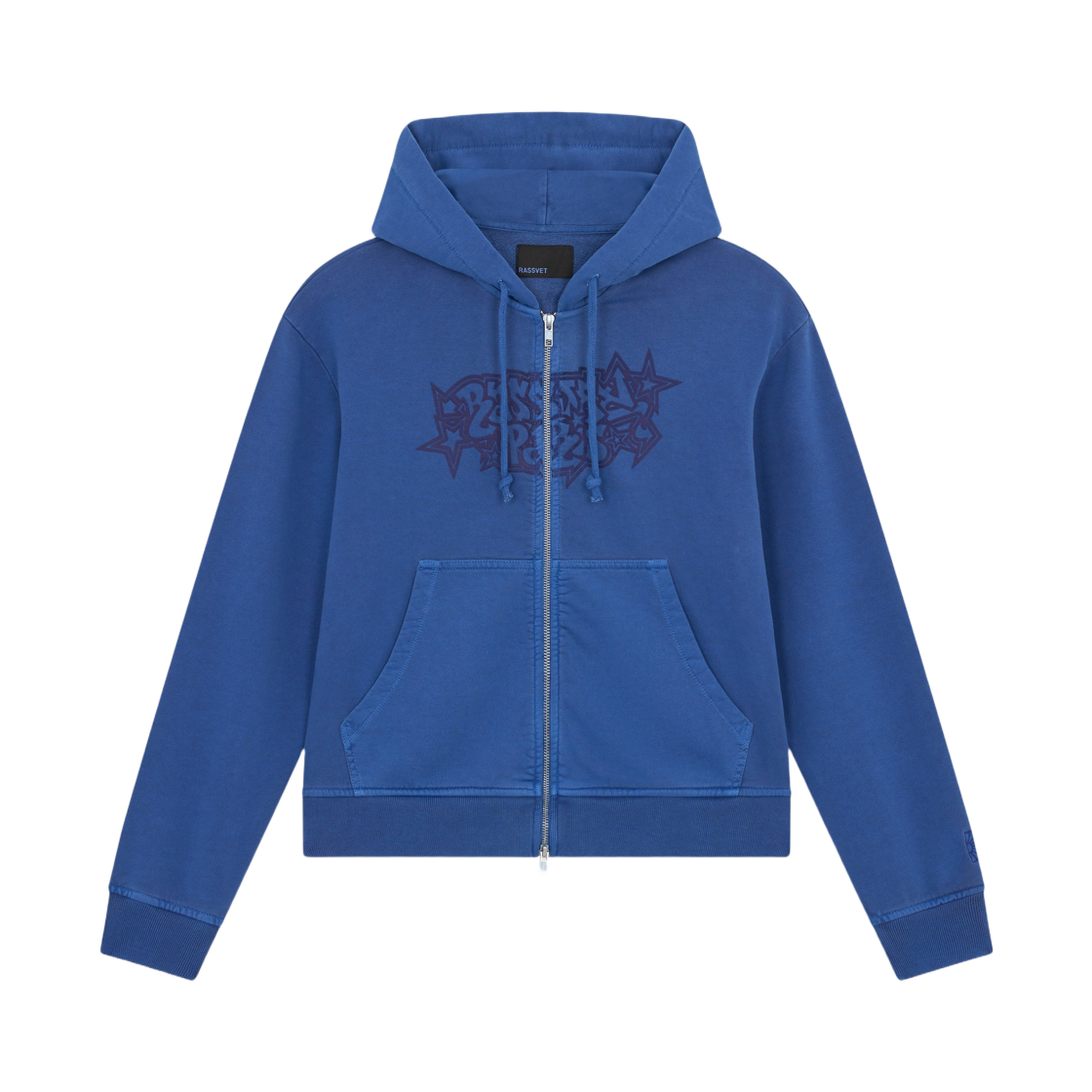 라스벳 스크리블 집 후드 네이비(Rassvet Scribble Zip Hoodie Navy)