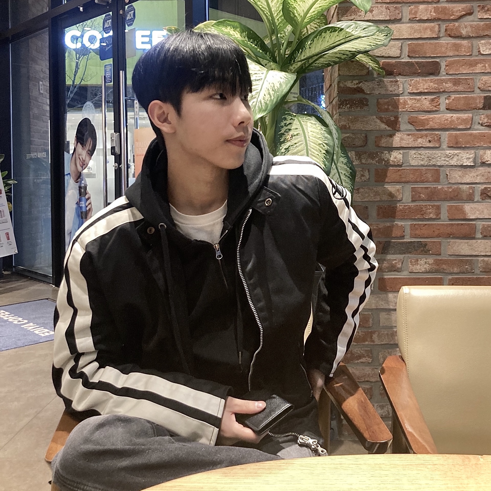 Diesel J-Beck Biker Jacket Black 착용 스타일