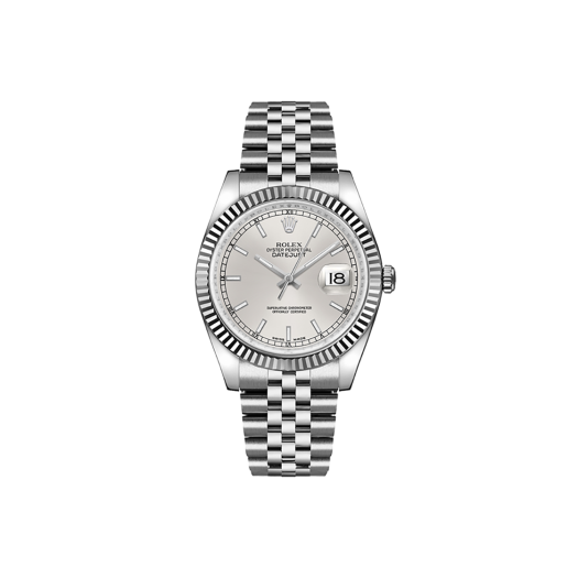 ITEQSQOGM5DU Rolex Datejust 36 116234 Jubilee Silver Bar Dial NO6089