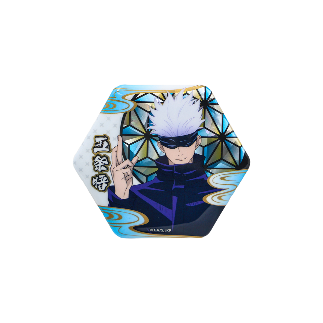 키쿠 주술회전 육각형 뱃지 6종 세트(KIKU Jujutsu Kaisen Hexagon Badge 6 Kinds Set)