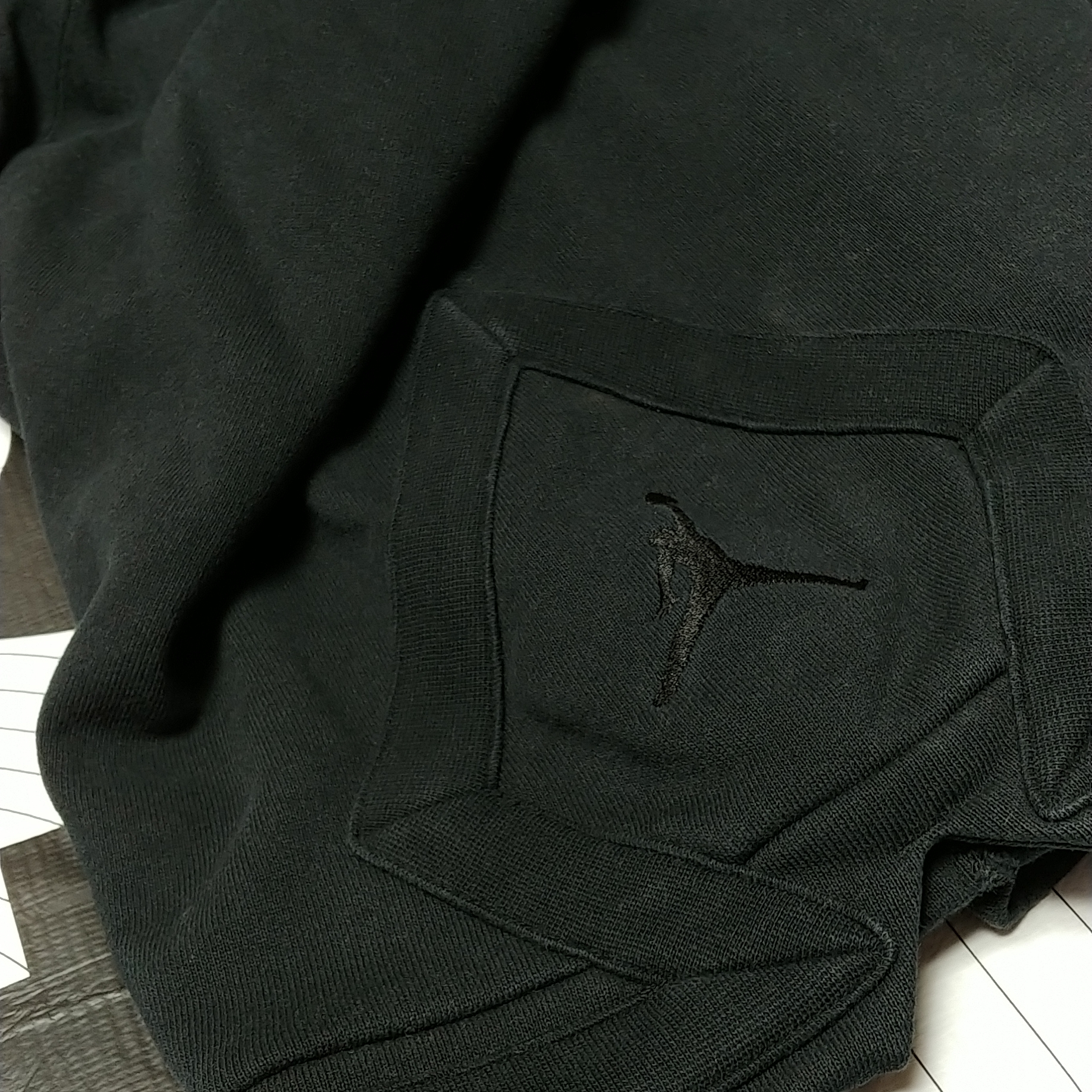 Jordan Essentials Statement Fleece Shorts Black - Asia 착용 스타일 - 1