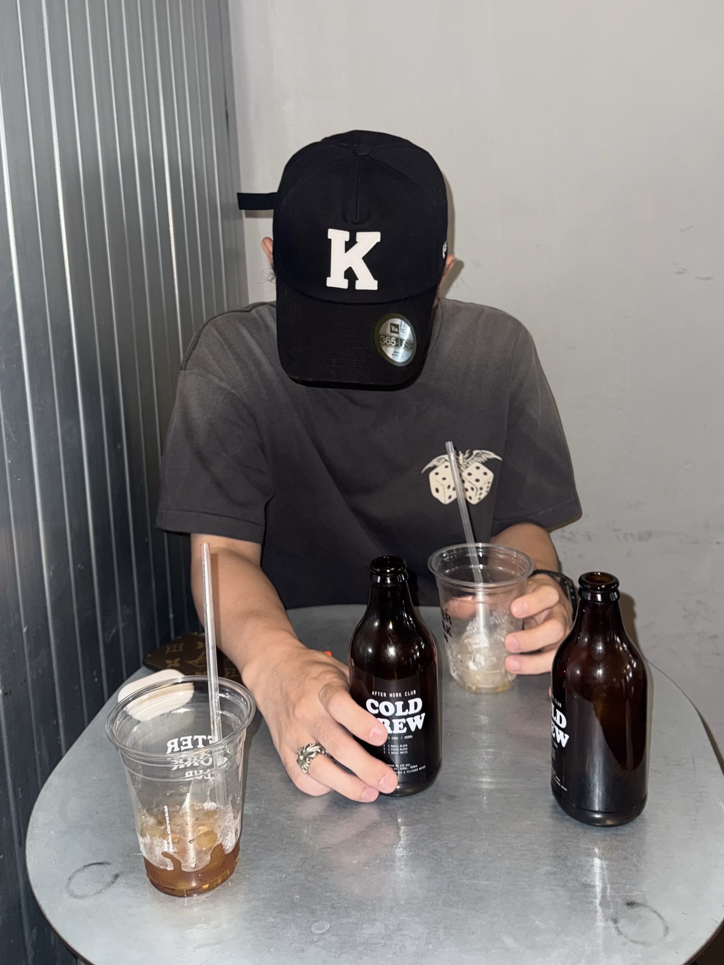 [KREAM 단독] Kamien x KOIN SEOUL K Logo Ball Cap Black, Stussy 8 Ball Studded Belt Raw Cowhide Hair 착용 스타일 - 4