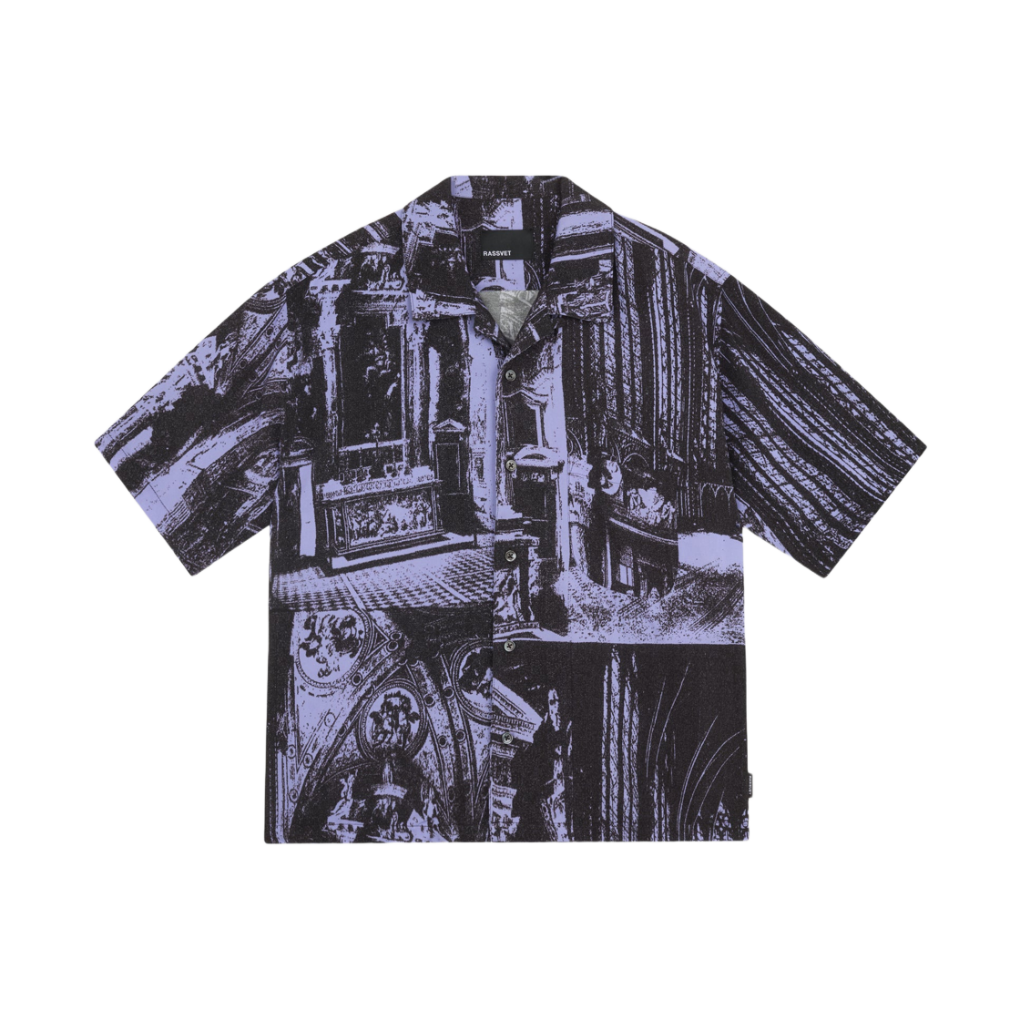 라스벳 캐시더럴 SS 셔츠 블루 멀티(Rassvet Cathedral SS Shirt Blue Multi)