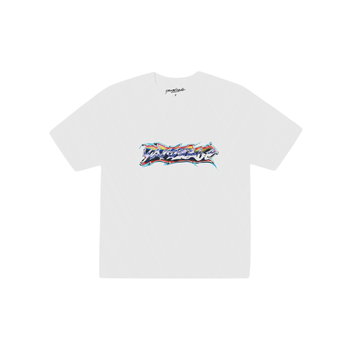 P000BHCC YARDSALE Shiny T-Shirt White