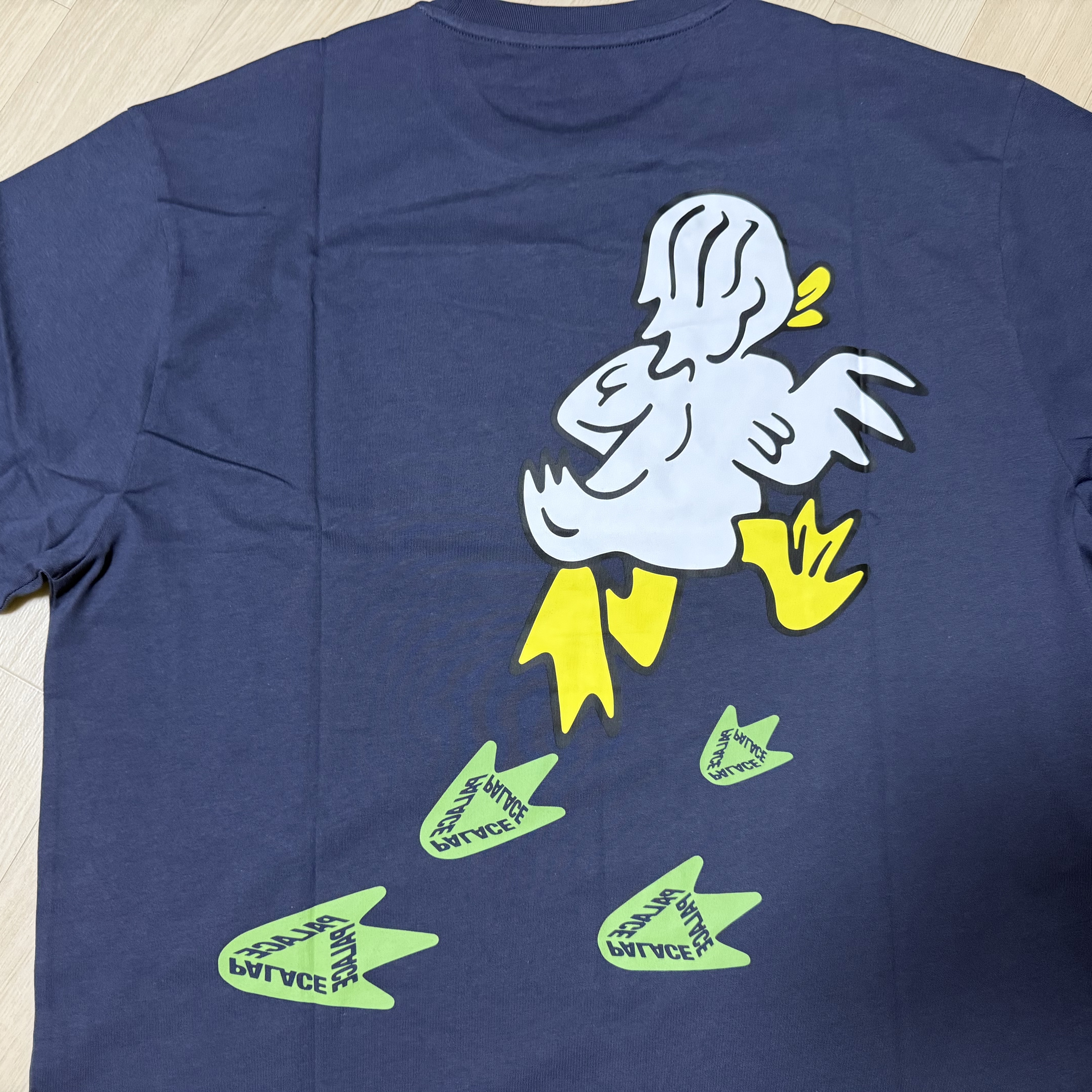 Palace Duck Off T-Shirt Navy - 25SS 착용 스타일 - 3