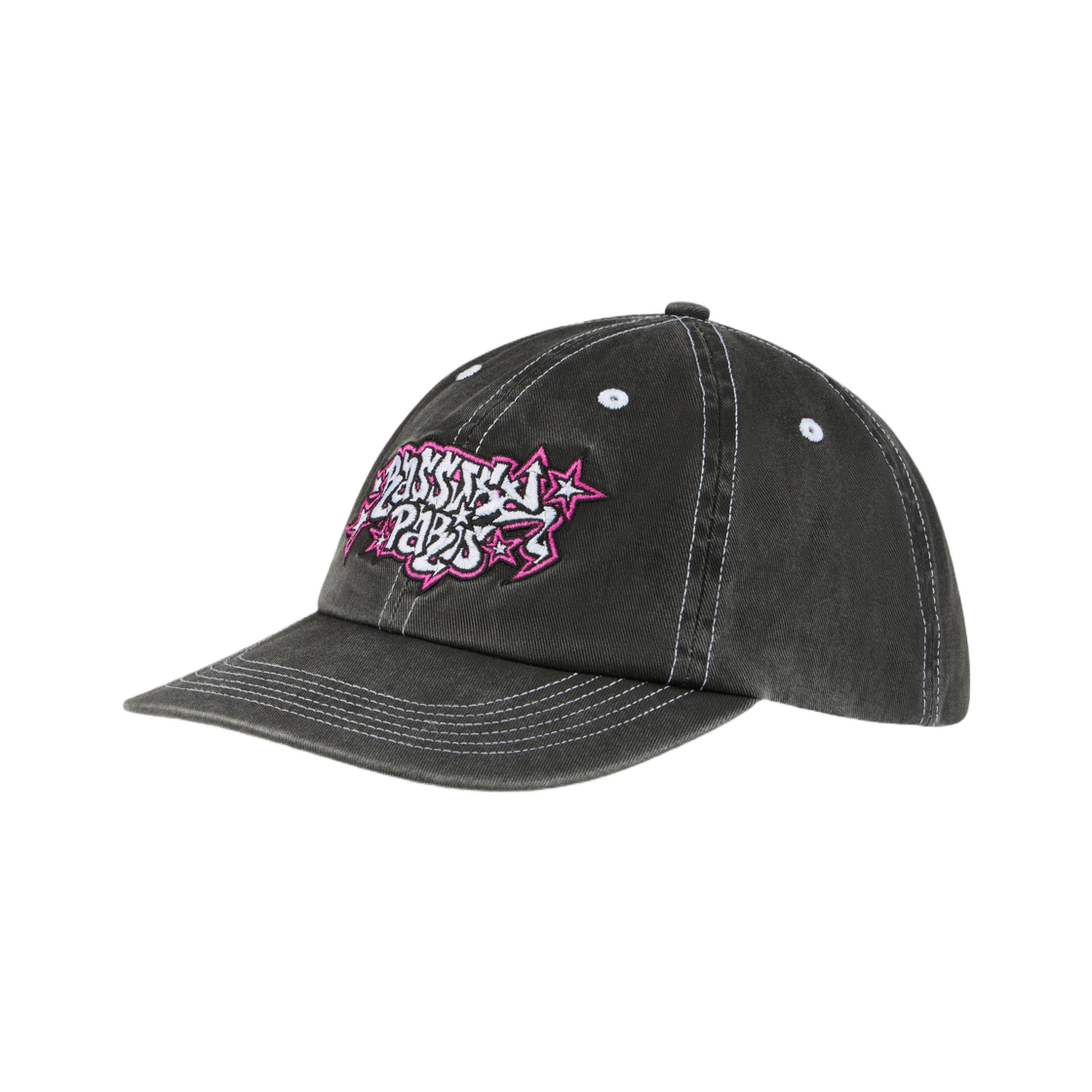 라스벳 스크리블 6 패널 스트랩백 워시드 블랙(Rassvet Scribble 6 Panel Strapback Washed Black) - 2