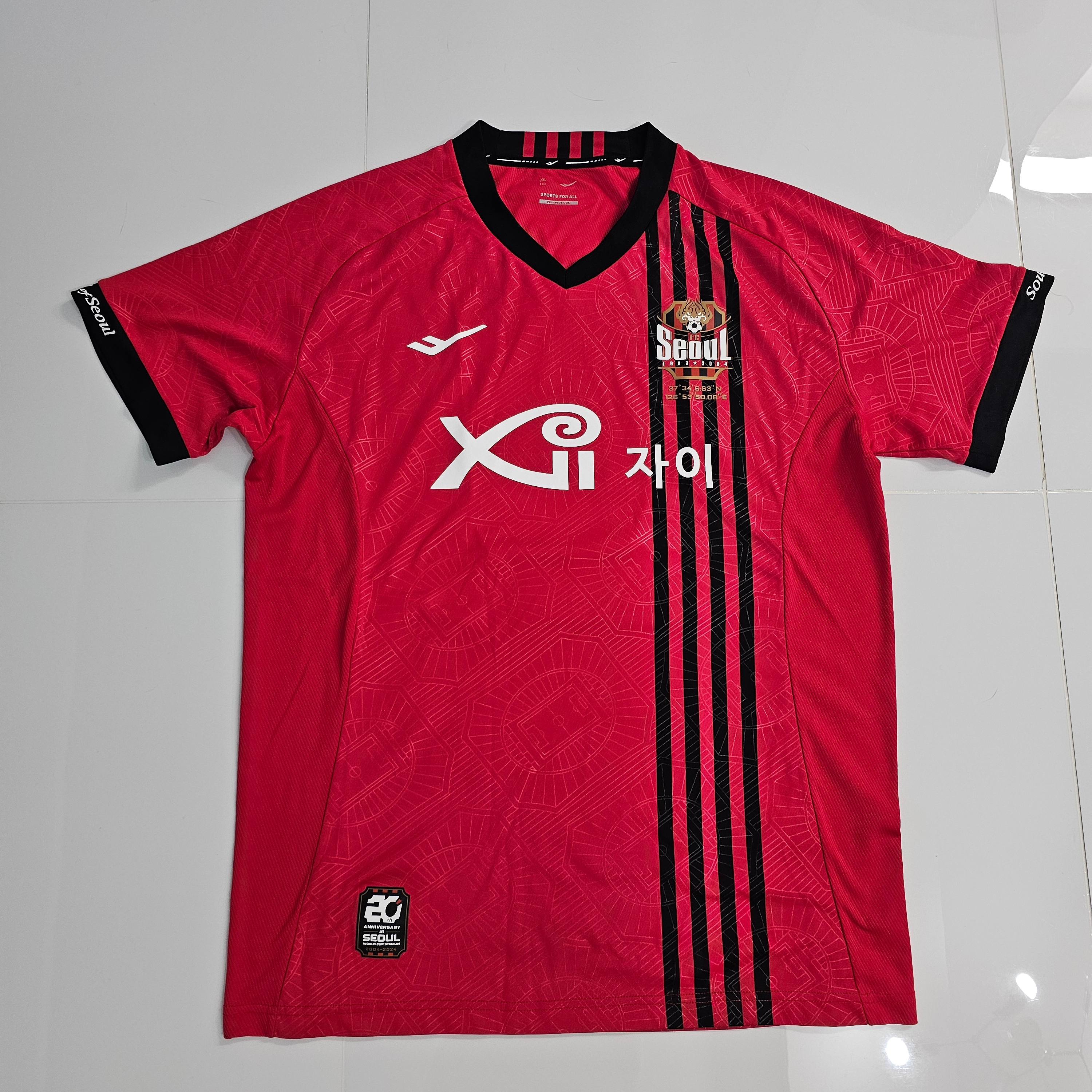 Prospecs FC Seoul Authentic Home Jersey 2024 Red (Non Marking Ver.) 착용 스타일 - 1