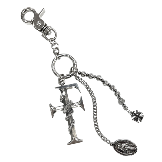 25033-1313-017-SI [더블적립][예약 배송] Farfromwhat Far F Charm Keyring