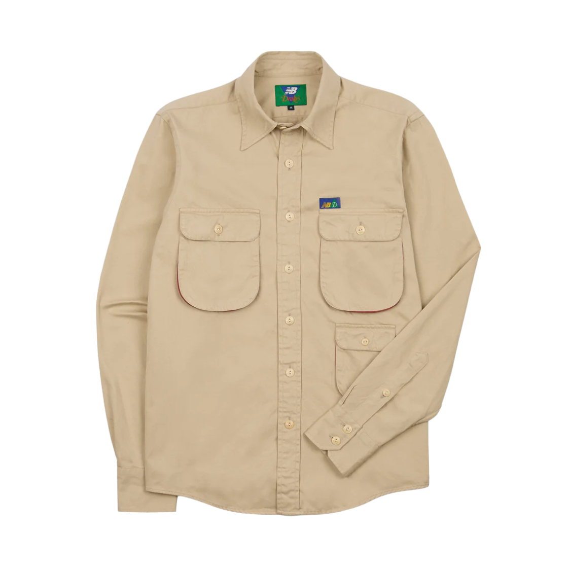 DR2A4D-25221-01-300 Drake’s x New Balance Utility Work Shirt Beige