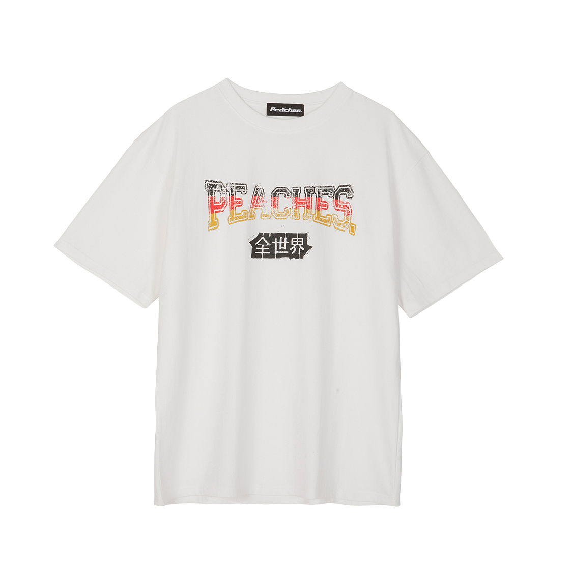 PCS25GXSS007 Peaches. Peaches Boxing Logo S/S Tee Black - 대표 이미지 #1