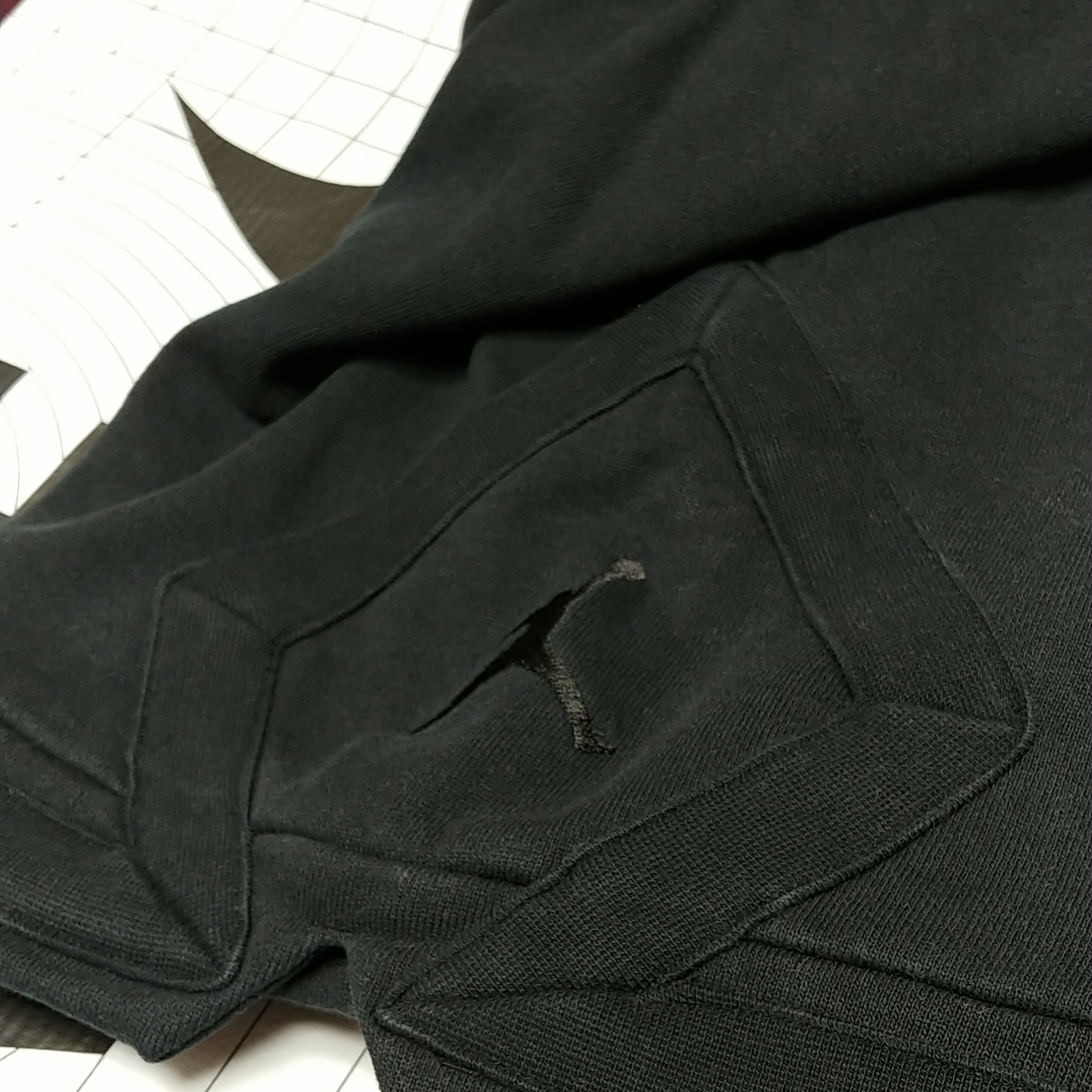 Jordan Essentials Statement Fleece Shorts Black - Asia 착용 스타일 - 2