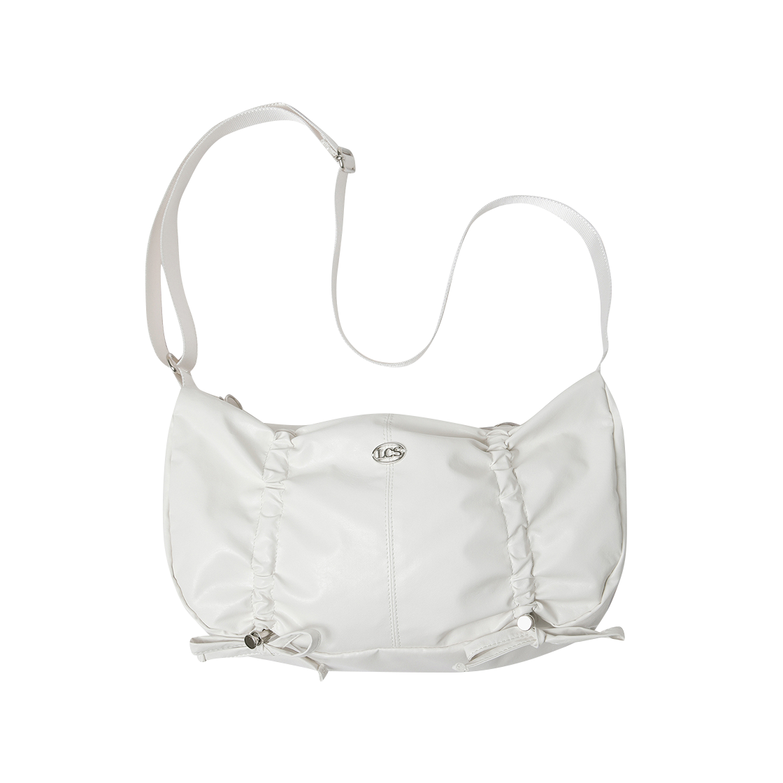QQ122WBG11_CRM0 le coq sportif Women's Shirring Hobo Bag S Cream